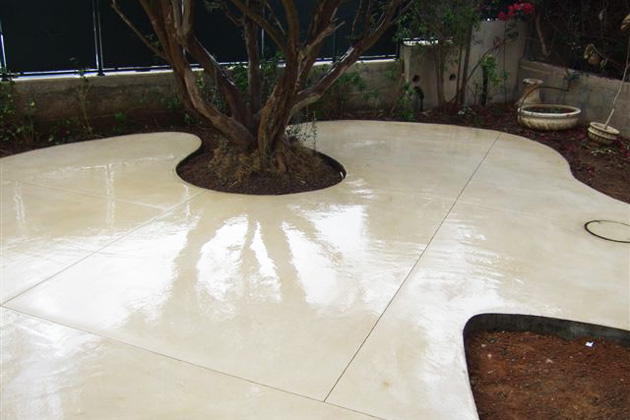 ריצוף בטון מוחלק